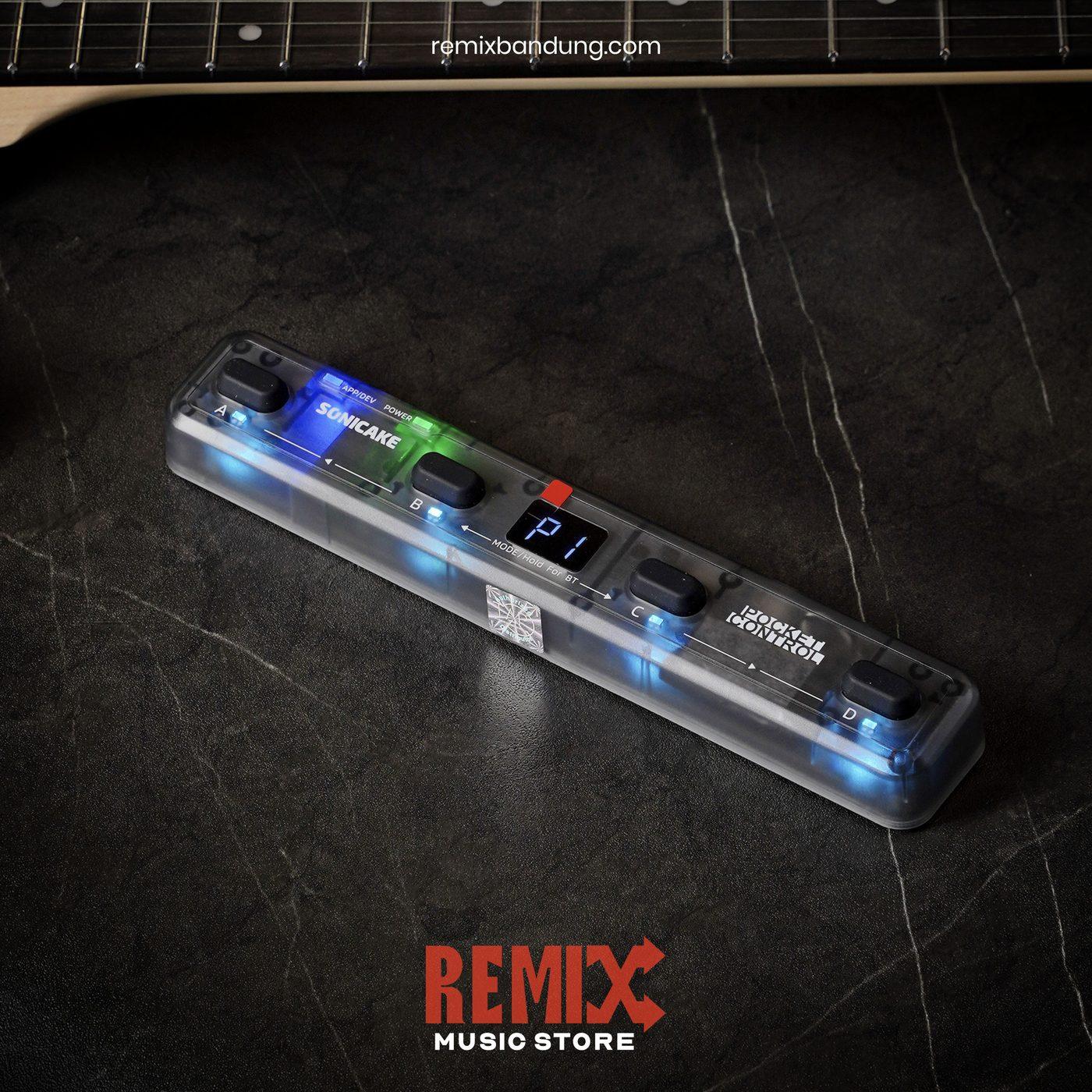 Efek Gitar Sonicake Pocket Control QCT 4 Transparant Black