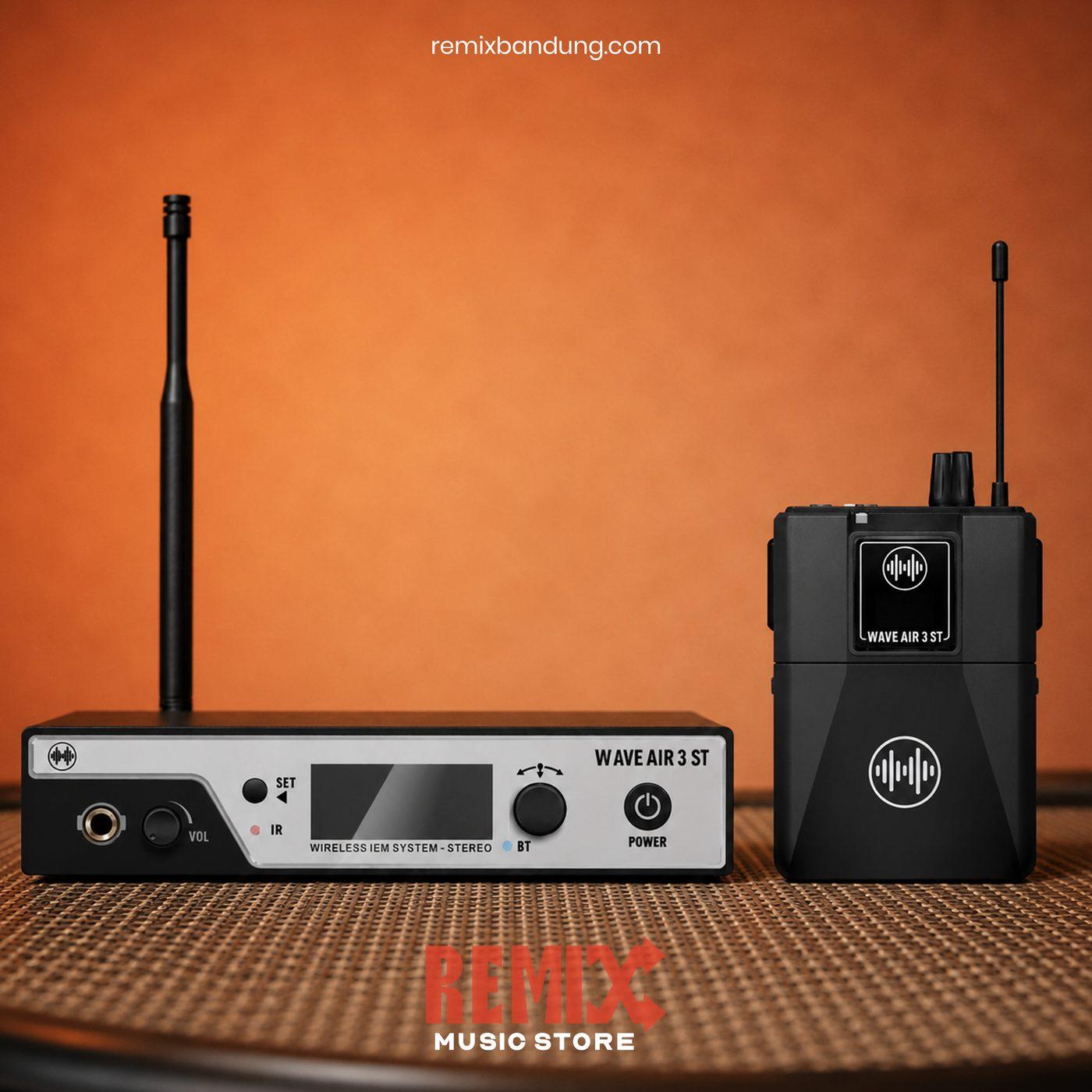 Wave Audio Air 3 ST (Stereo) Wireless IEM Set 1 TRX + 1 RX