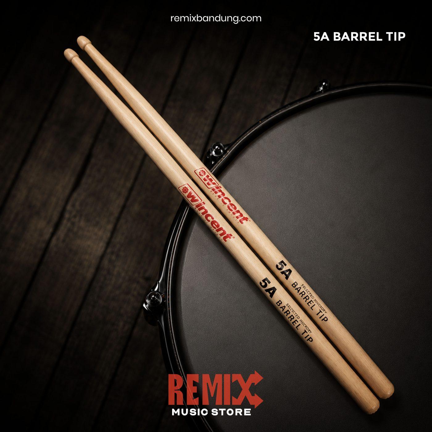 Stick Drum Wincent 5A Barrel Tip