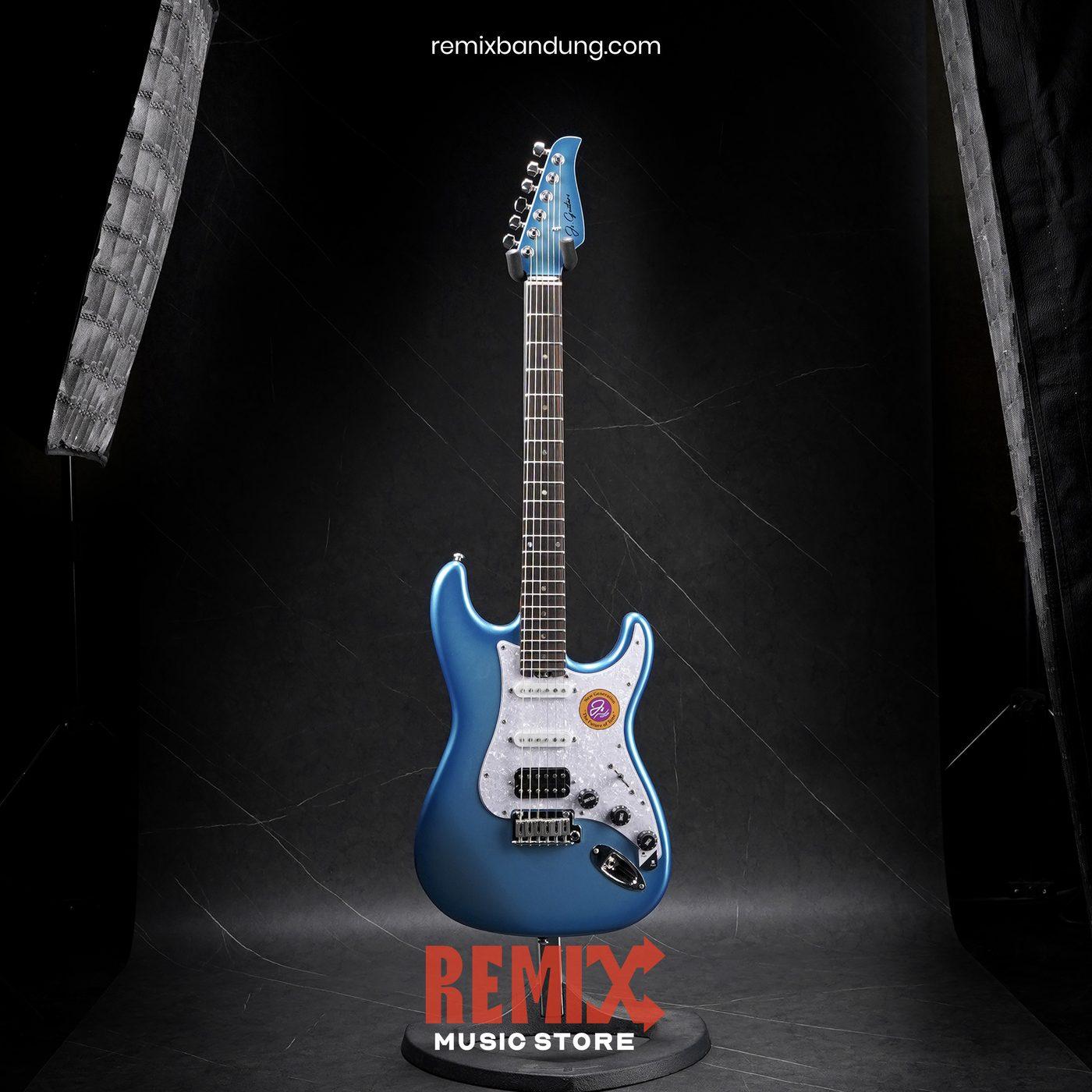 Gitar Elektrik JS ST NOVA New Gen Blue Burst + Case
