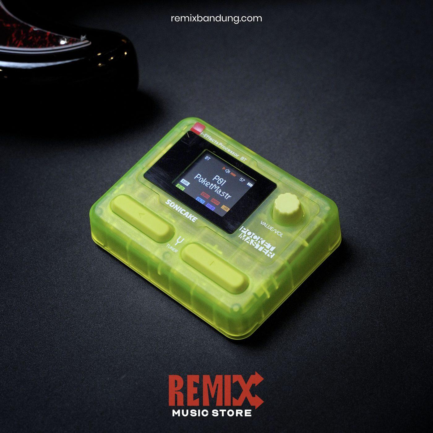 Efek Gitar Sonicake Pocket Master QME-10 Transparant Green