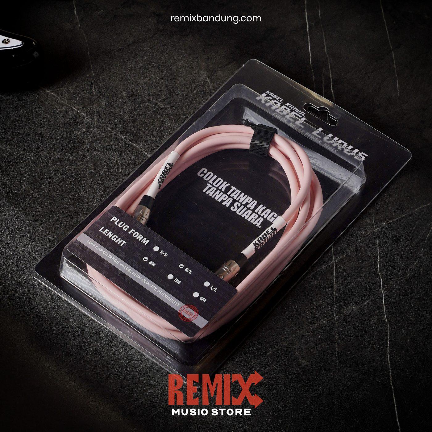 Kabel Lurus 3m Shell Pink