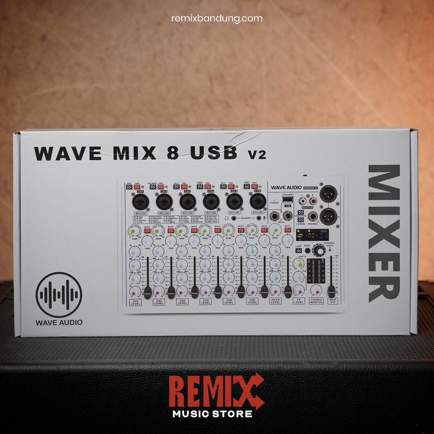 Mixer Audio Wave Audio MIX8USB V2