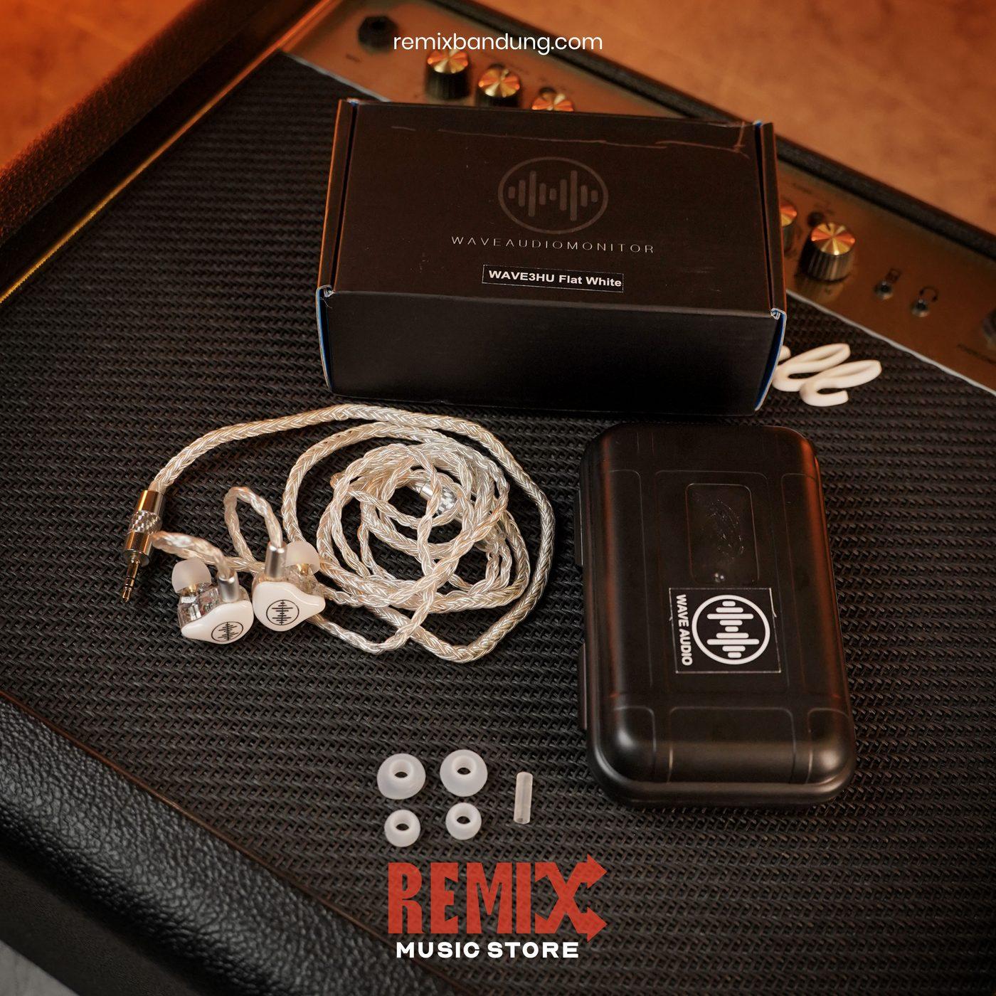 Wave 3HU Flat IEM White Solid