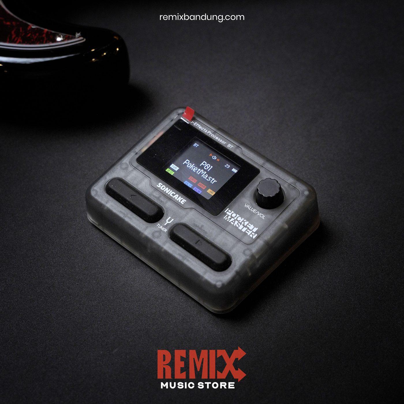 Efek Gitar Sonicake Pocket Master QME-10 Transparant Black
