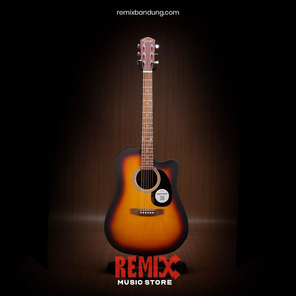 Gitar Akustik Elektrik Fender FA-25CE Dreadnought Sunburst
