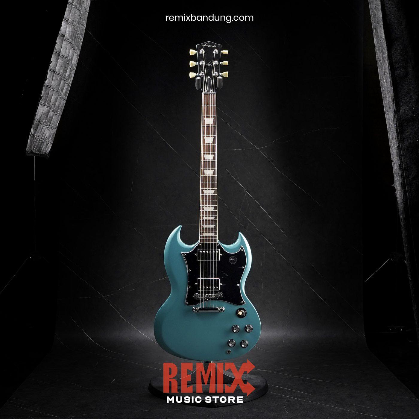Gitar Elektrik Fena SG Metamorfosis 2026 Ice Blue + Gigbag