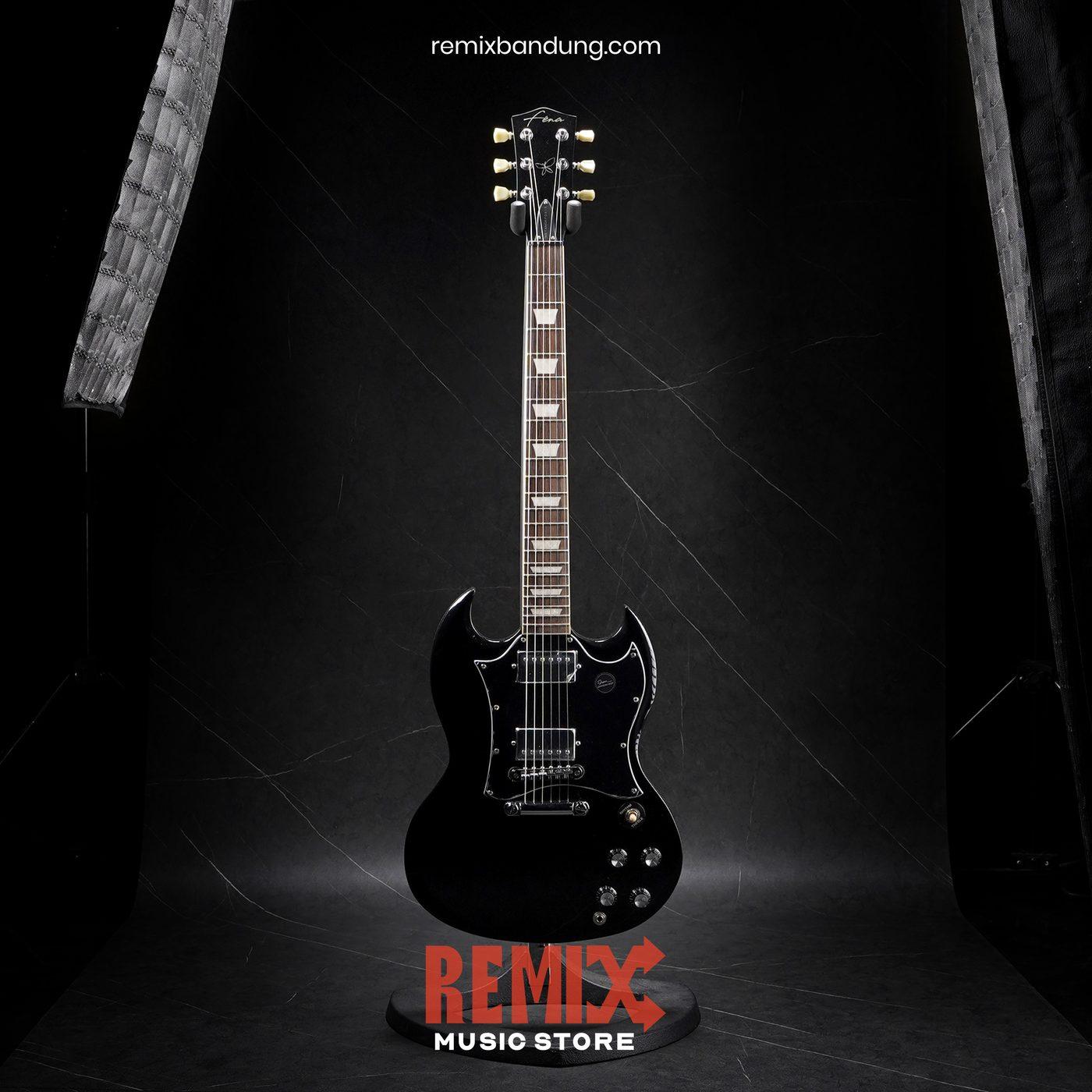 Gitar Elektrik Fena SG Metamorfosis 2026 Black + Gigbag