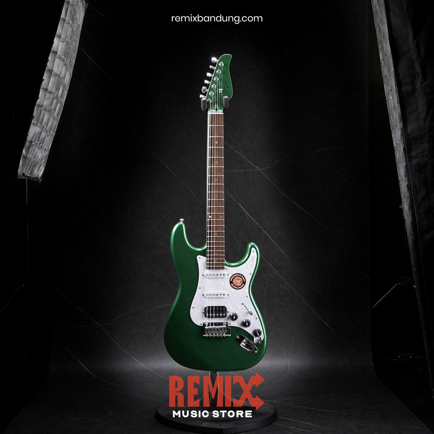 Gitar Elektrik JS NOVA II Strat Green Metallic + Case