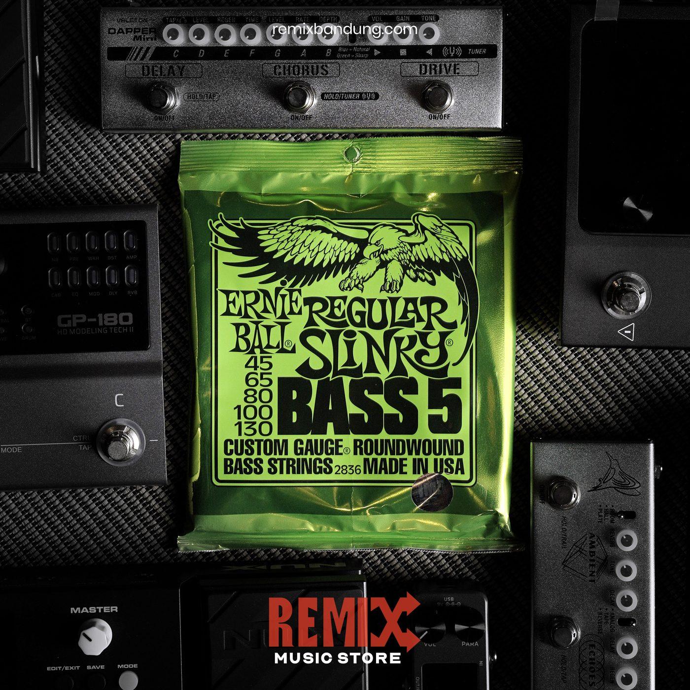 Senar Gitar Bass Ernie Ball Regular Slinky 5-String 2836 45-130