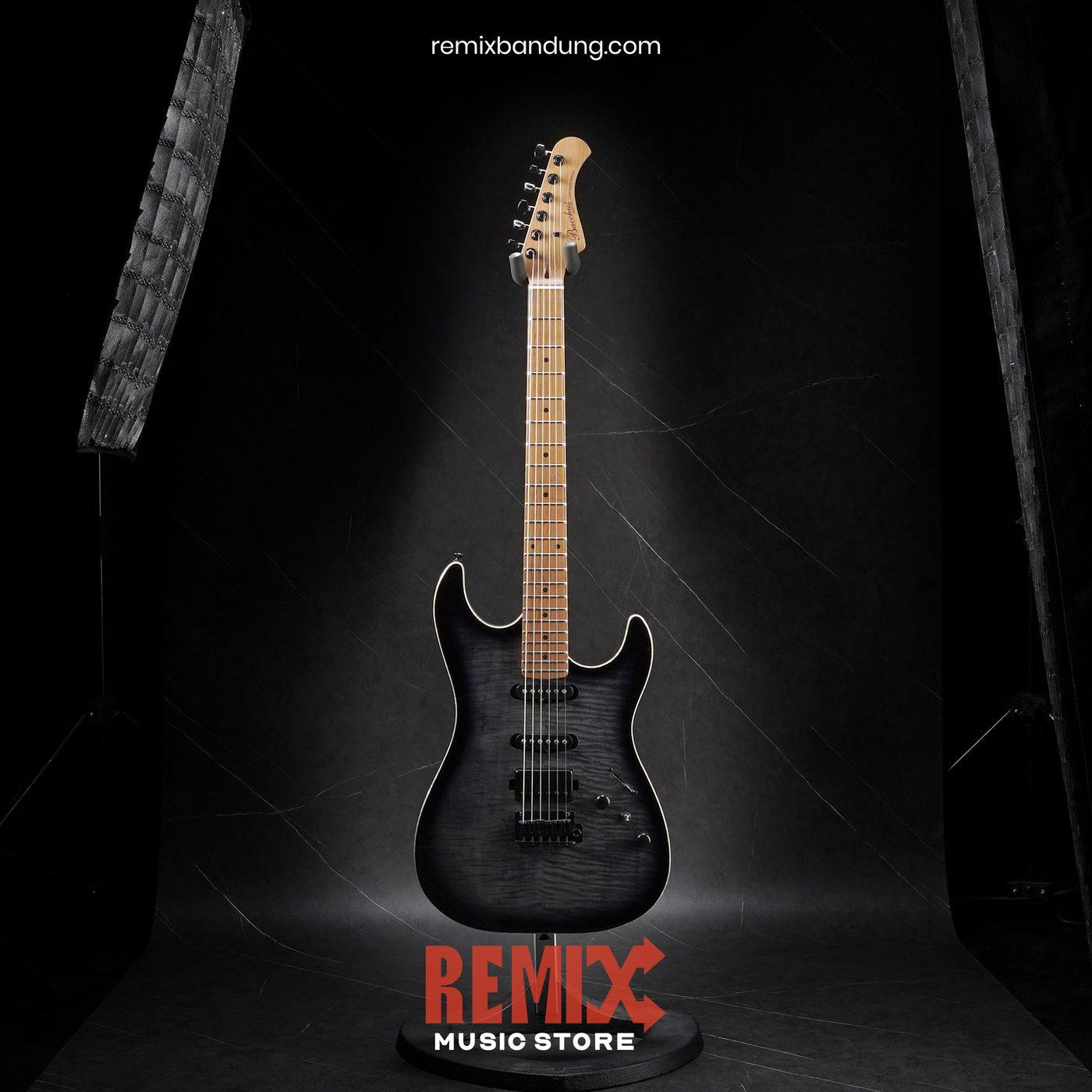 Gitar Elektrik Bacchus Abim Signature RSM/M Black