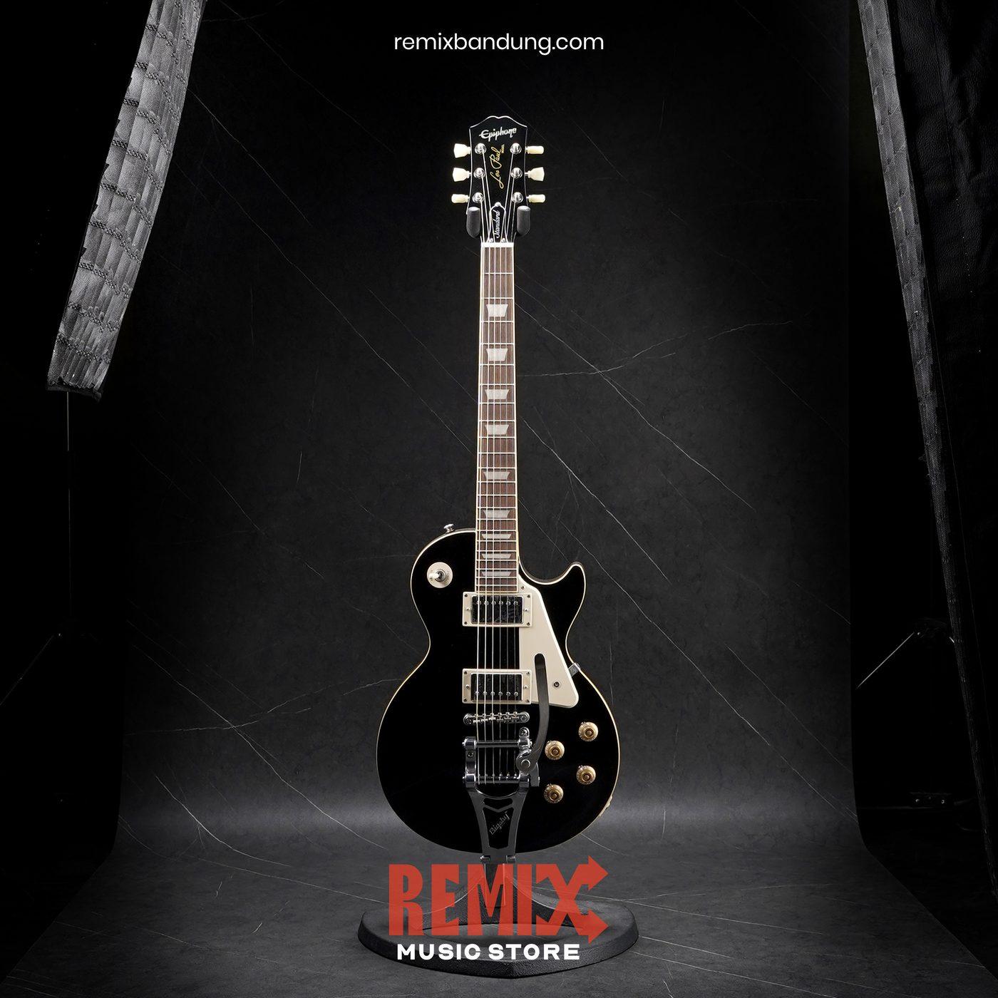Gitar Elektrik Epiphone Les Paul Standard 50s Bigsby Ebony+Gigbag