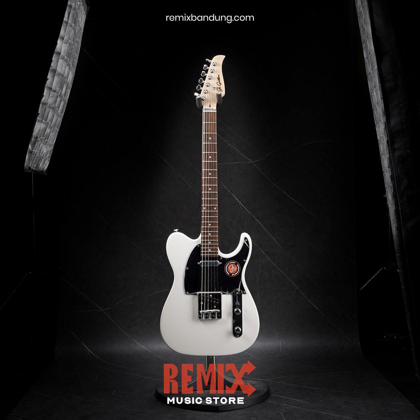 Gitar Elektrik JS TL2 Tele NOVA White Gloss + Case