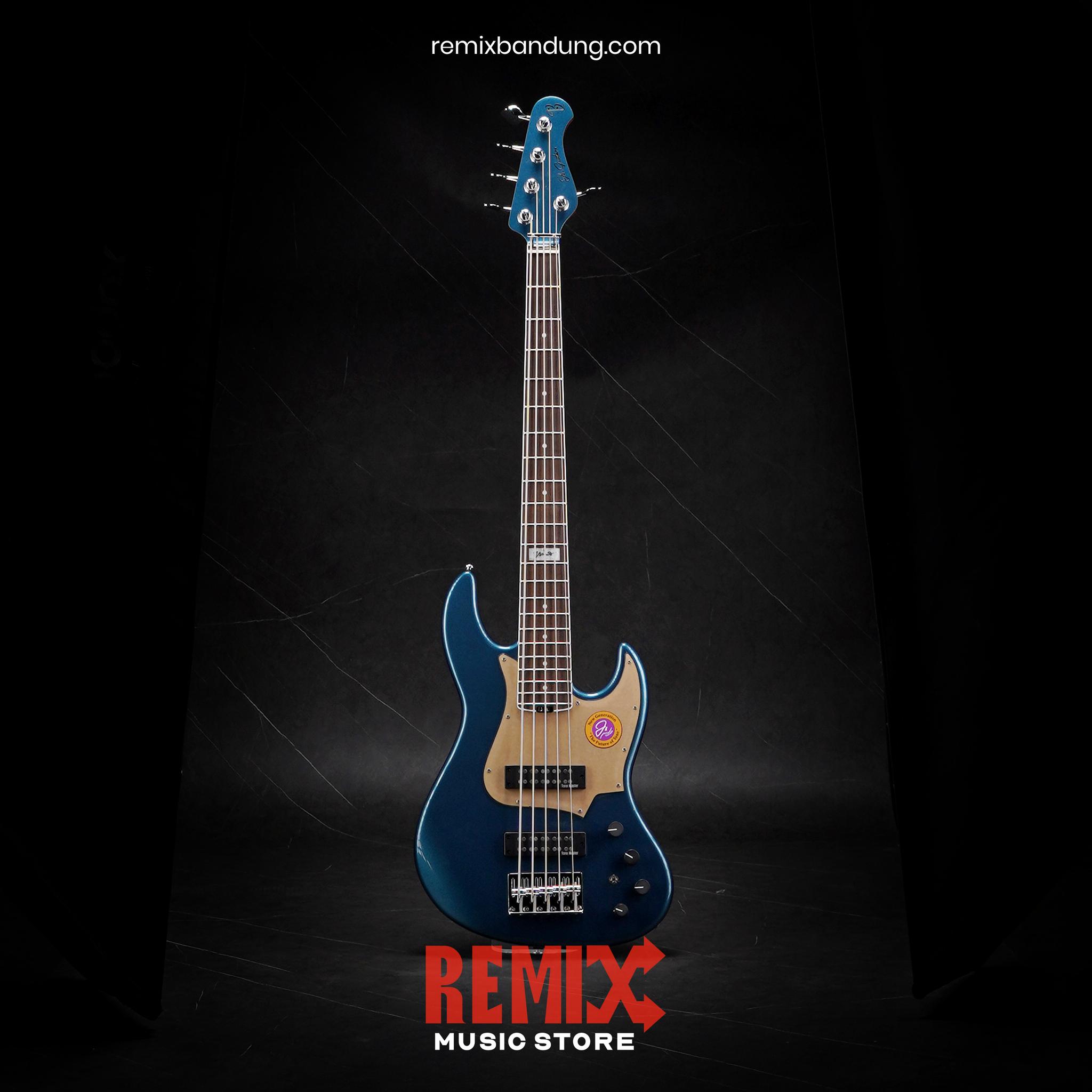 Bass Elektrik JS Guitars Barry Likumahuwa Signature BLII 5ST Lake Placid Blue