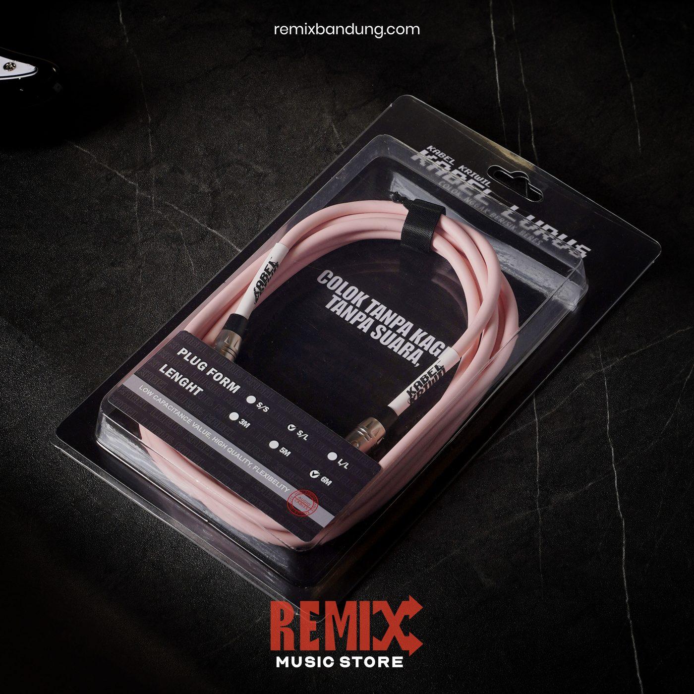 Kabel Lurus 6m Shell Pink