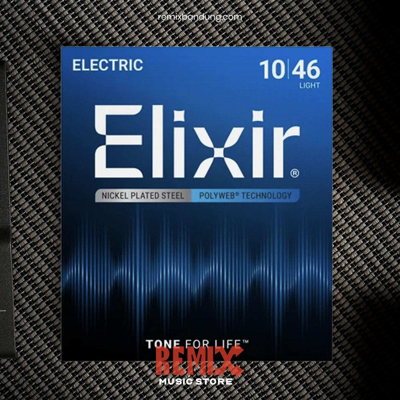 Senar Gitar Elektrik Elixir POLYWEB Nickel Plated Steel 12050 Light 10-46