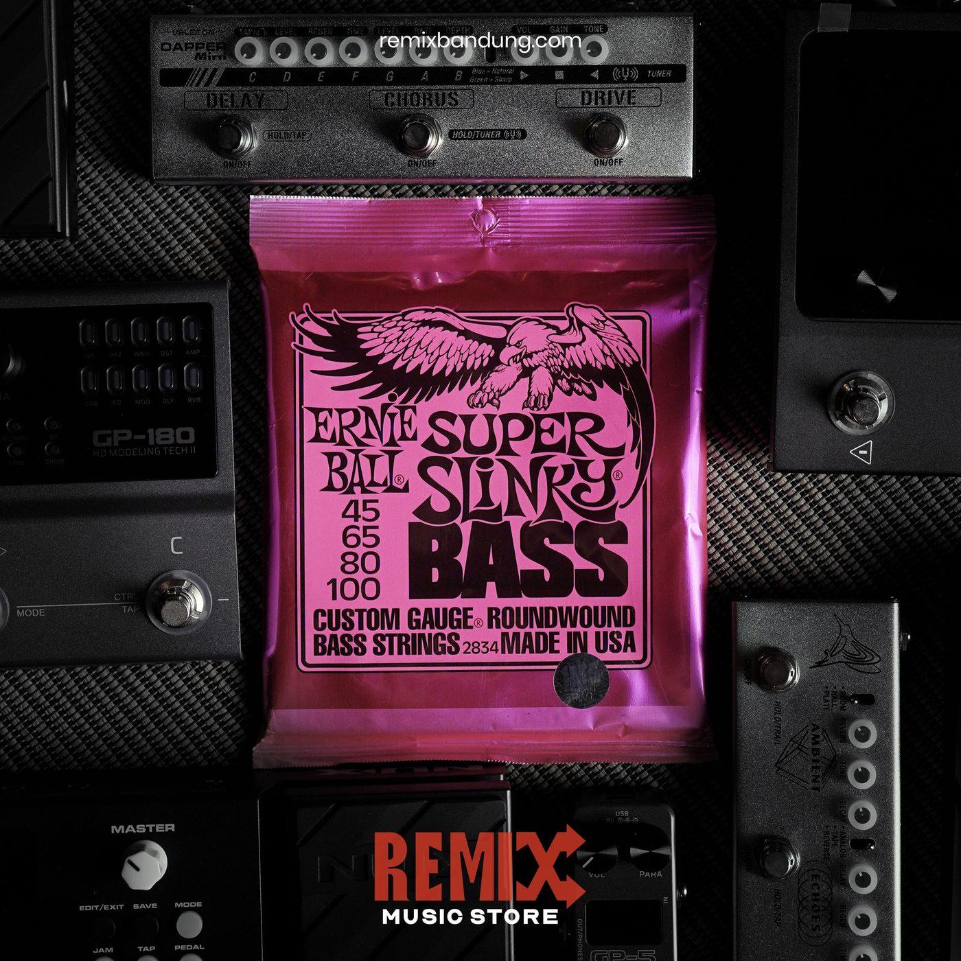 Senar Gitar Bass Ernie Ball Super Slinky 2834 45-100