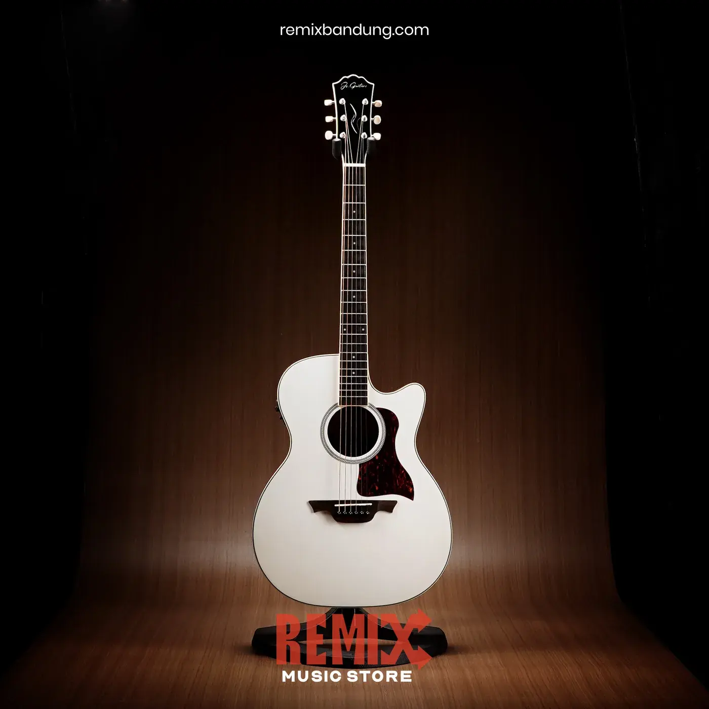 JS Guitars JSO40SCE Arctic White