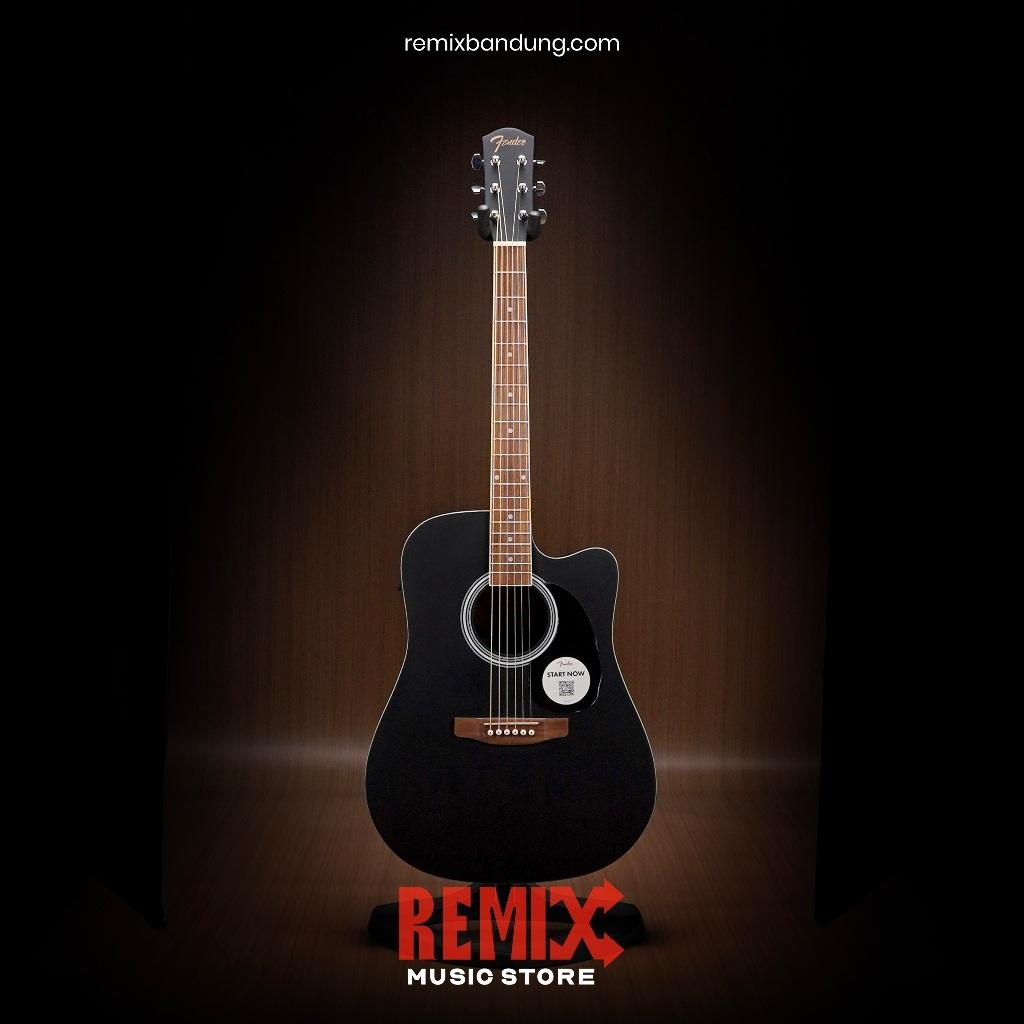 Gitar Akustik Elektrik Fender FA-25CE Dreadnought Black